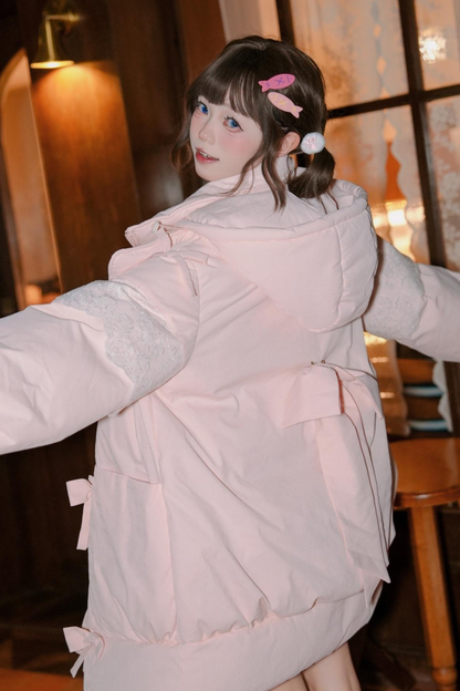 Sweet Hooded Down Jacket