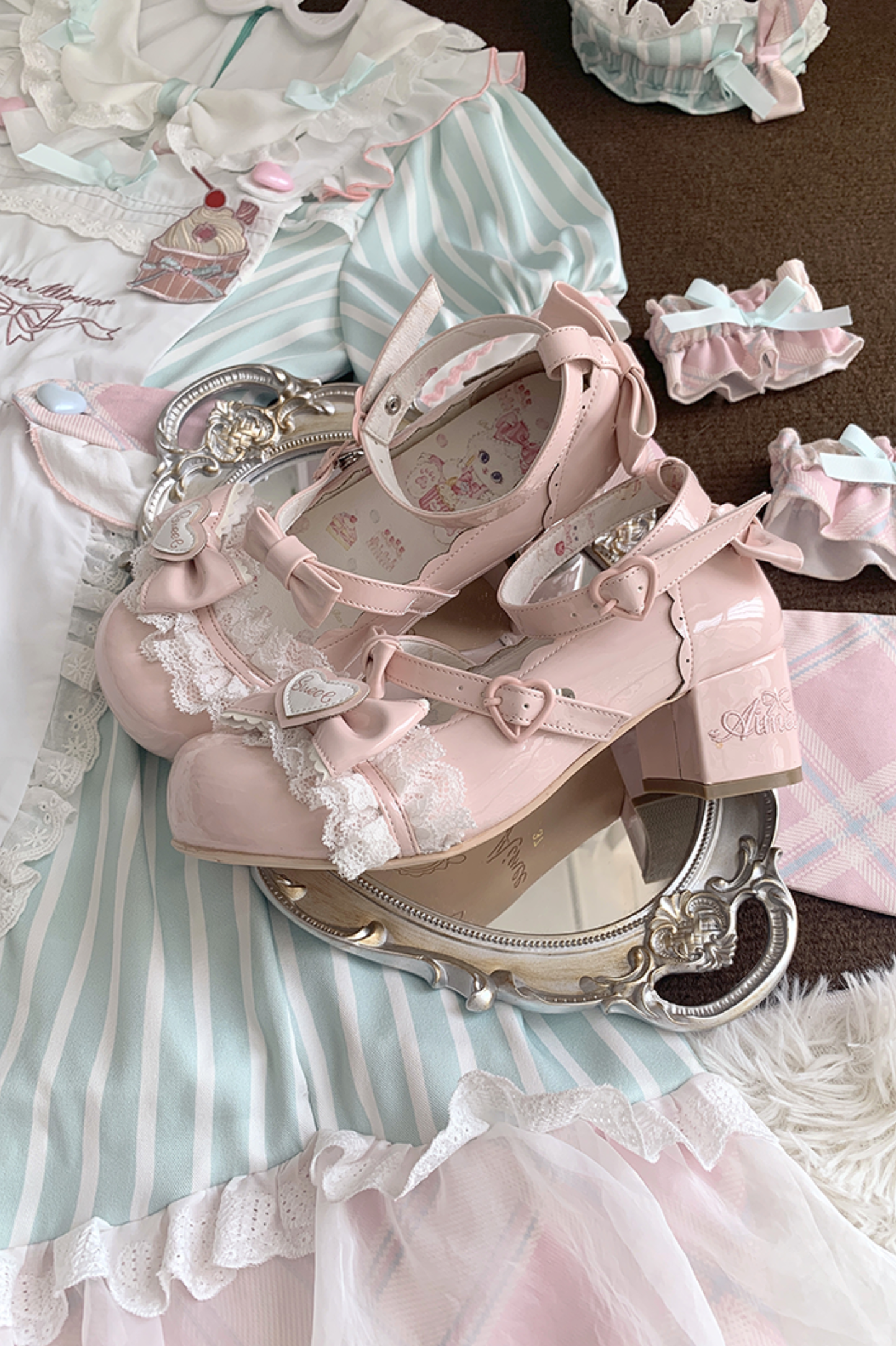 レースリボンロリータシューズ