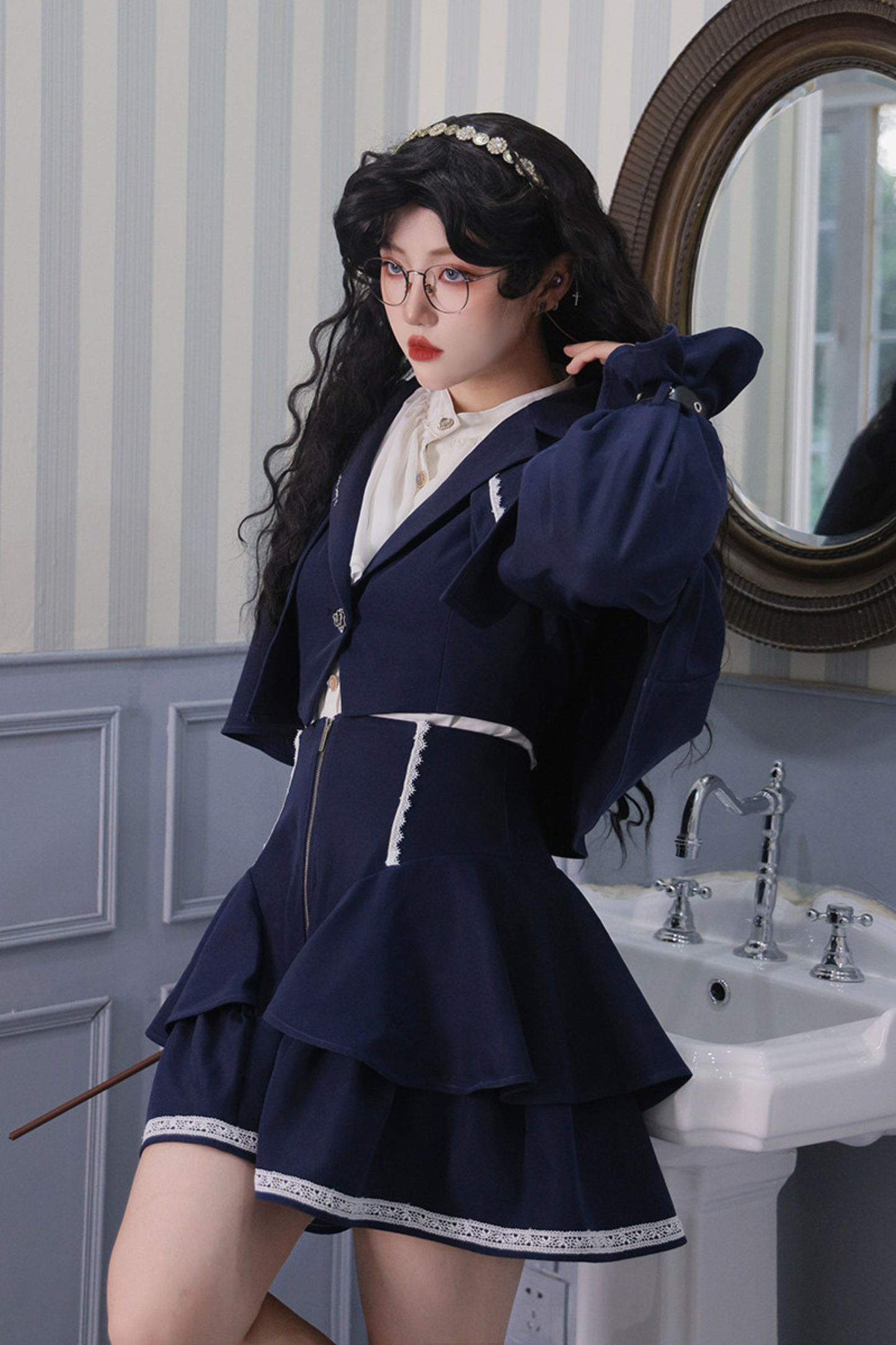 Witches Short Cape Coat + Skirt