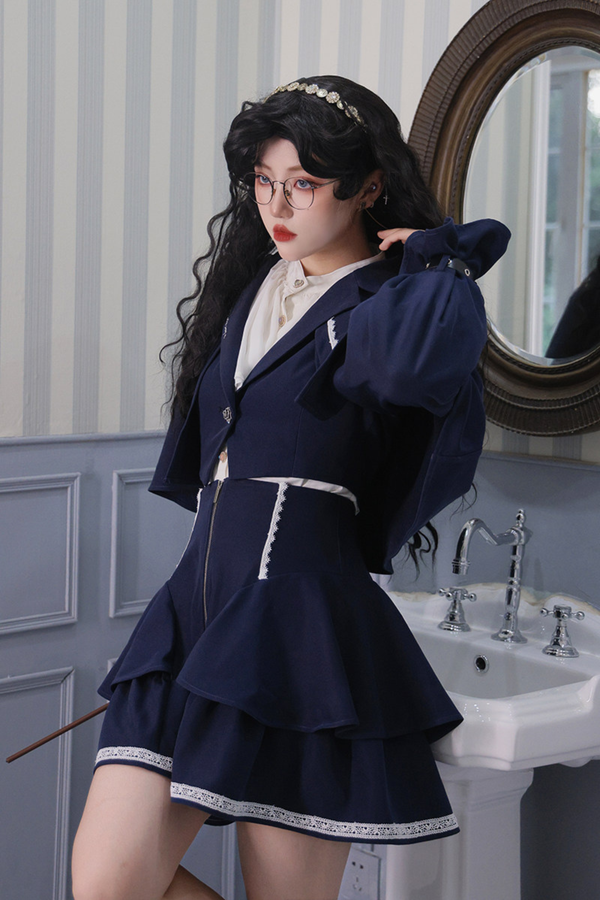 Witches Short Cape Coat + Skirt