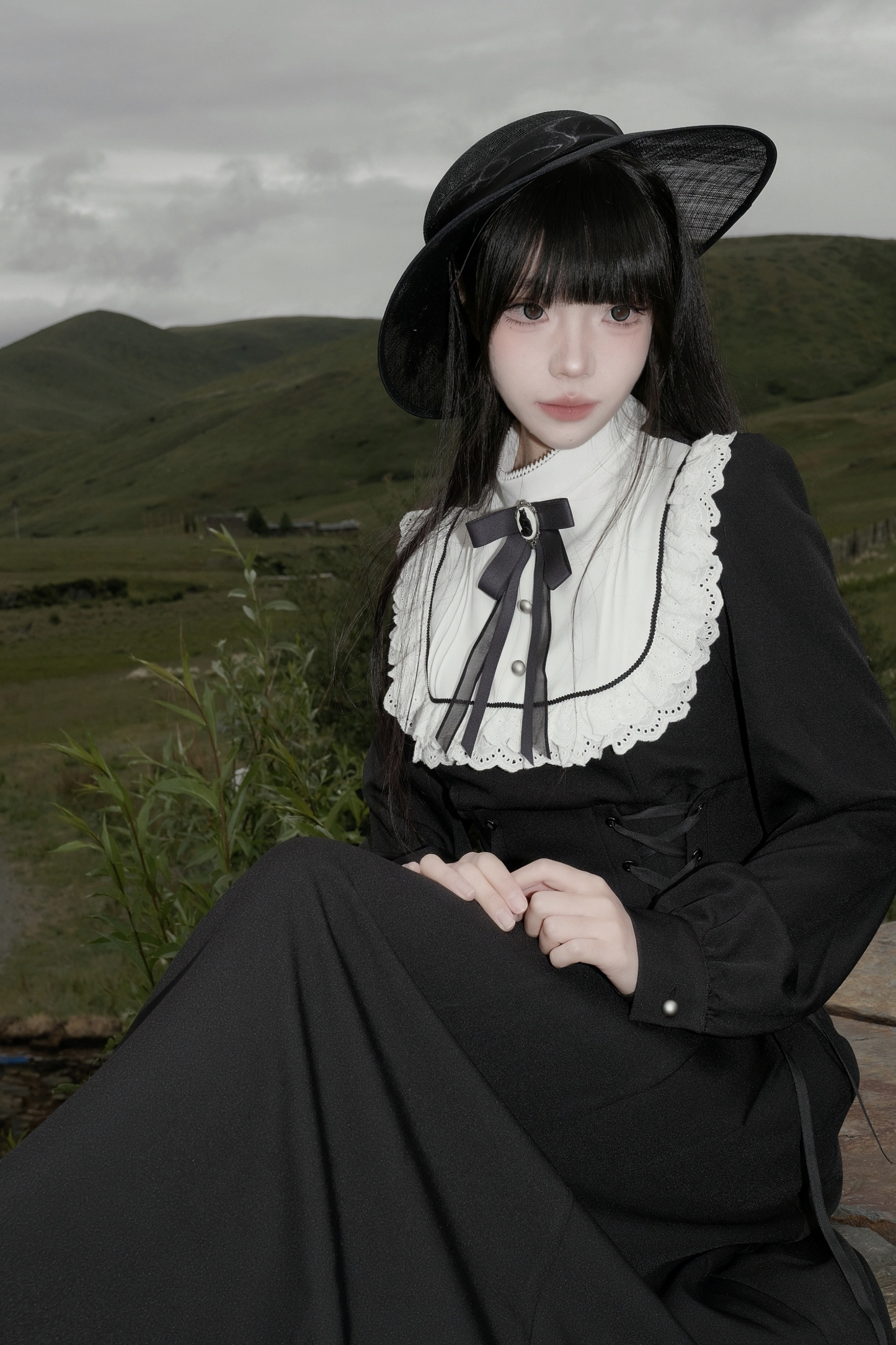 フランスレトロガールドレス