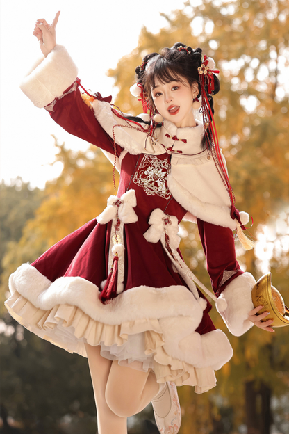 Chinese Design Furmant + Ribbon Dress