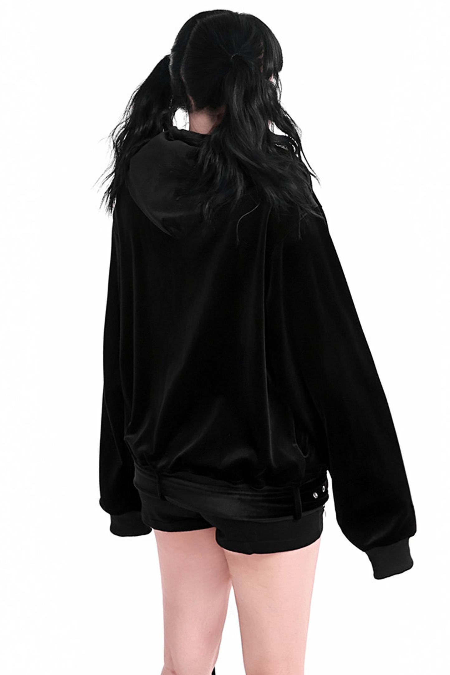 ゴシックベルベットジッパーパーカー