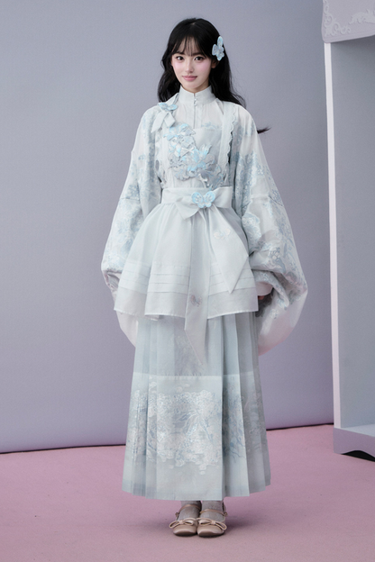 워터 미스트 퓨어 차이나 재킷 + 스커트 + 커버 스커트