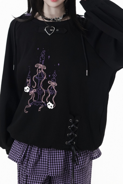 Academy Purple Hooded Sweatshirt + Top + Skirt + Pants + Leg Covers