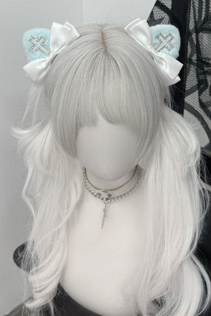 クロス猫耳クリップ