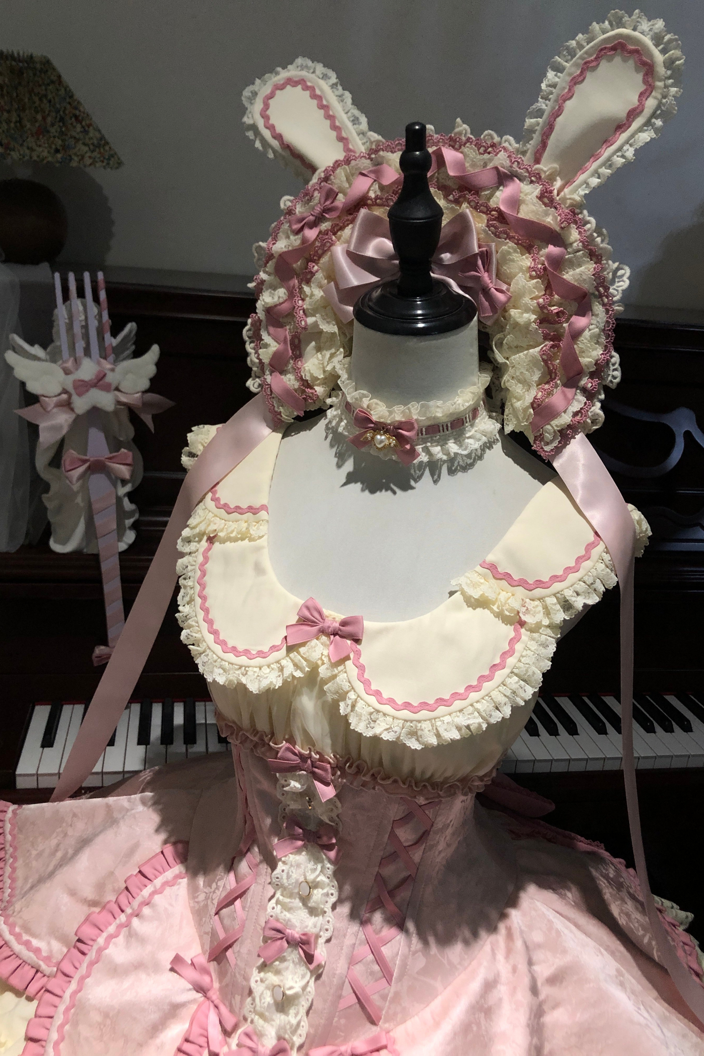Magical Girl Lolita Dress + Bonnet + Pendant + Sleeves