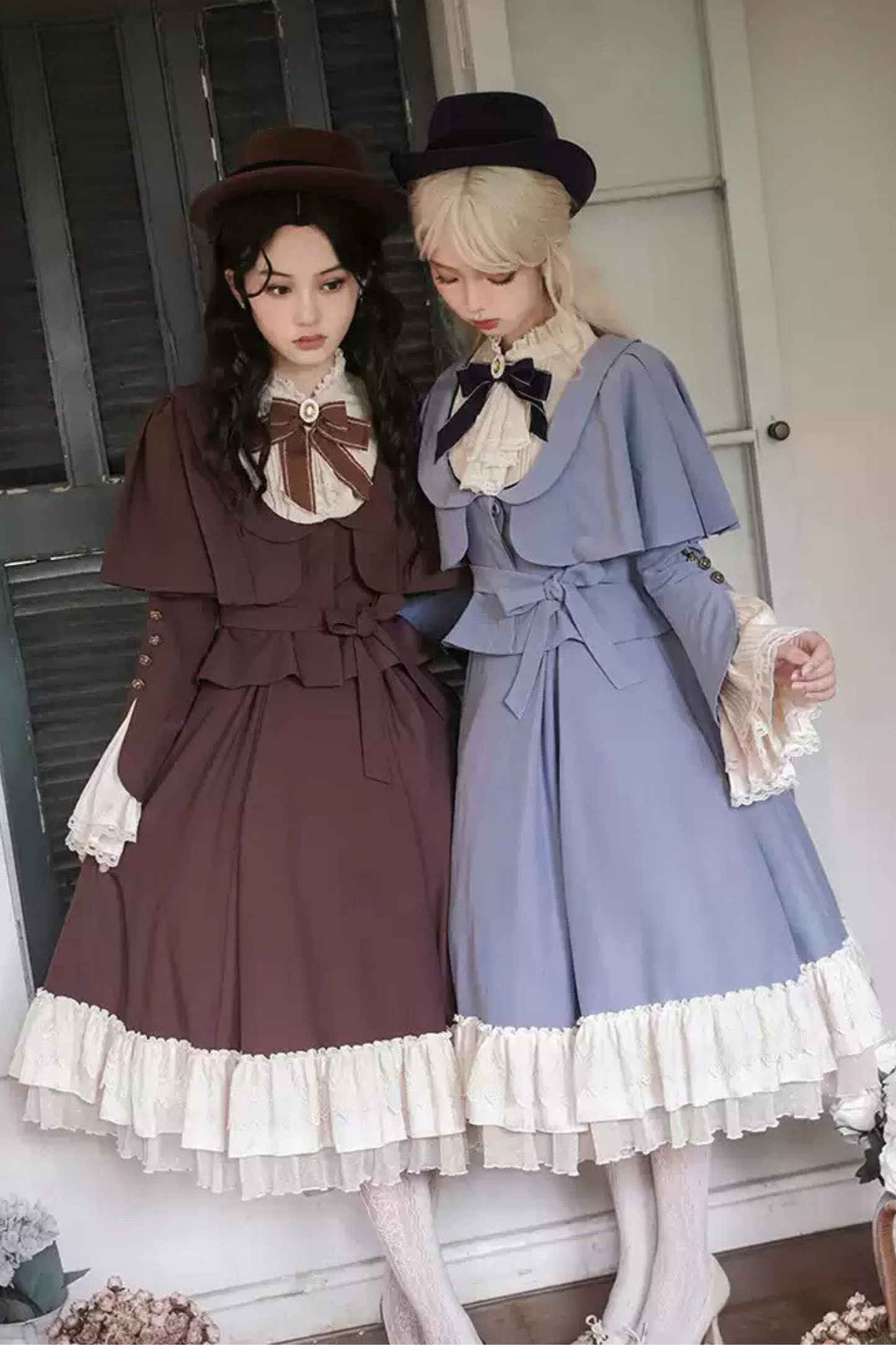 [Reservation deadline on October 22] Aria Elegant College Style Princess Sleeve Dress Suit