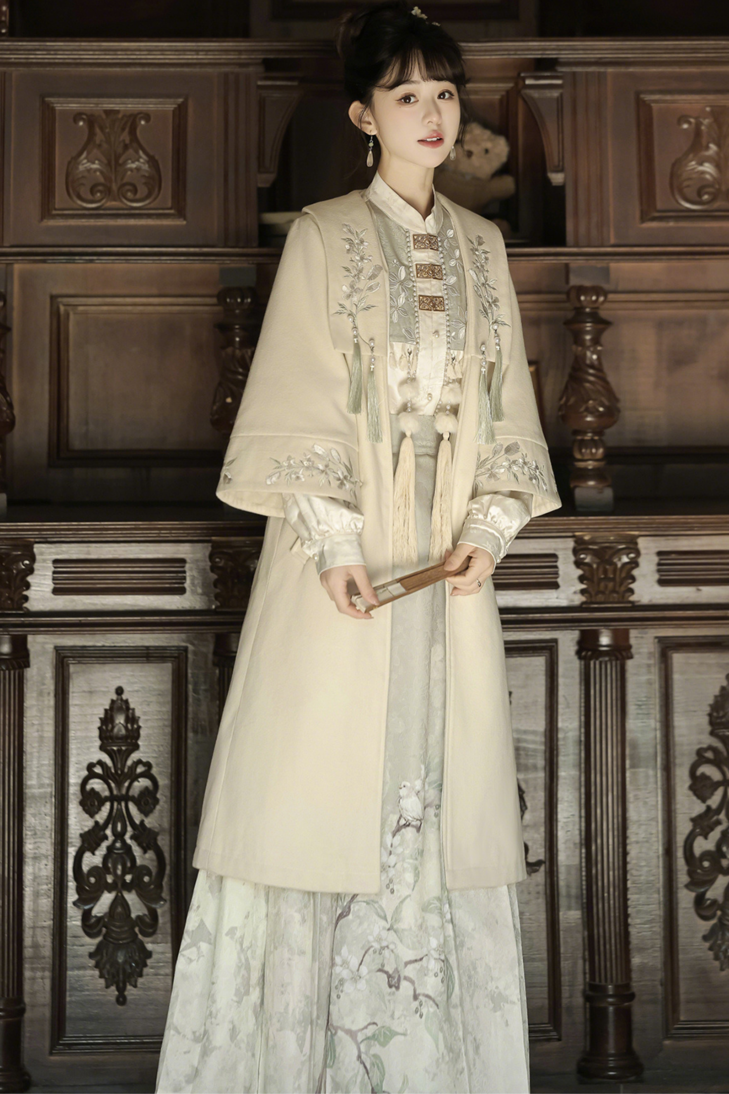 フォレストチャイナコート+スカート+トップス