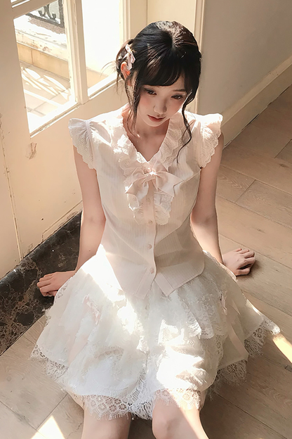 Flutter Sleeve Girly Top