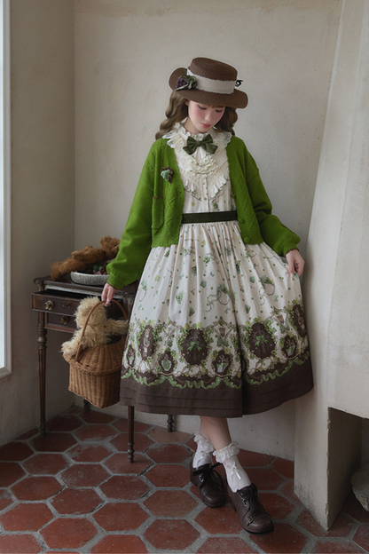 ワイナリーレトロベアロリータドレス