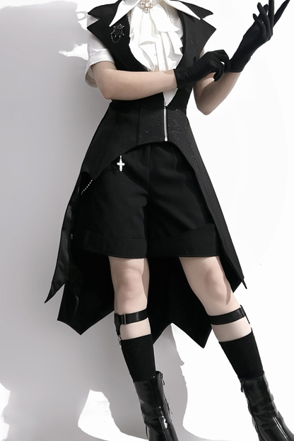 レトロダークイレギュラーゴシックベスト