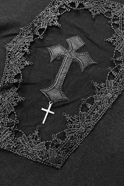 ゴシッククロスハイネックトップス
