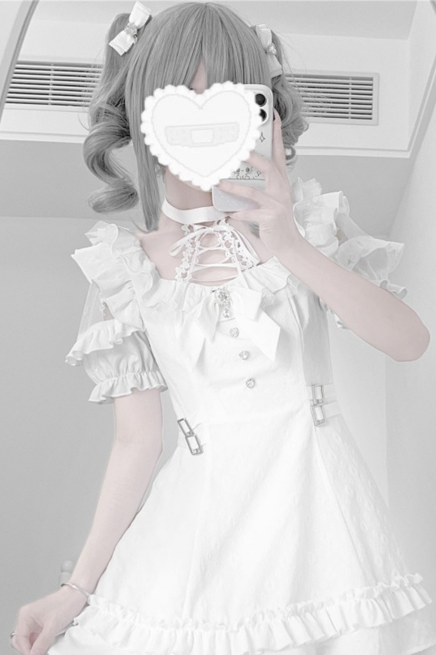 Source Monochrome Black Subculture Dress