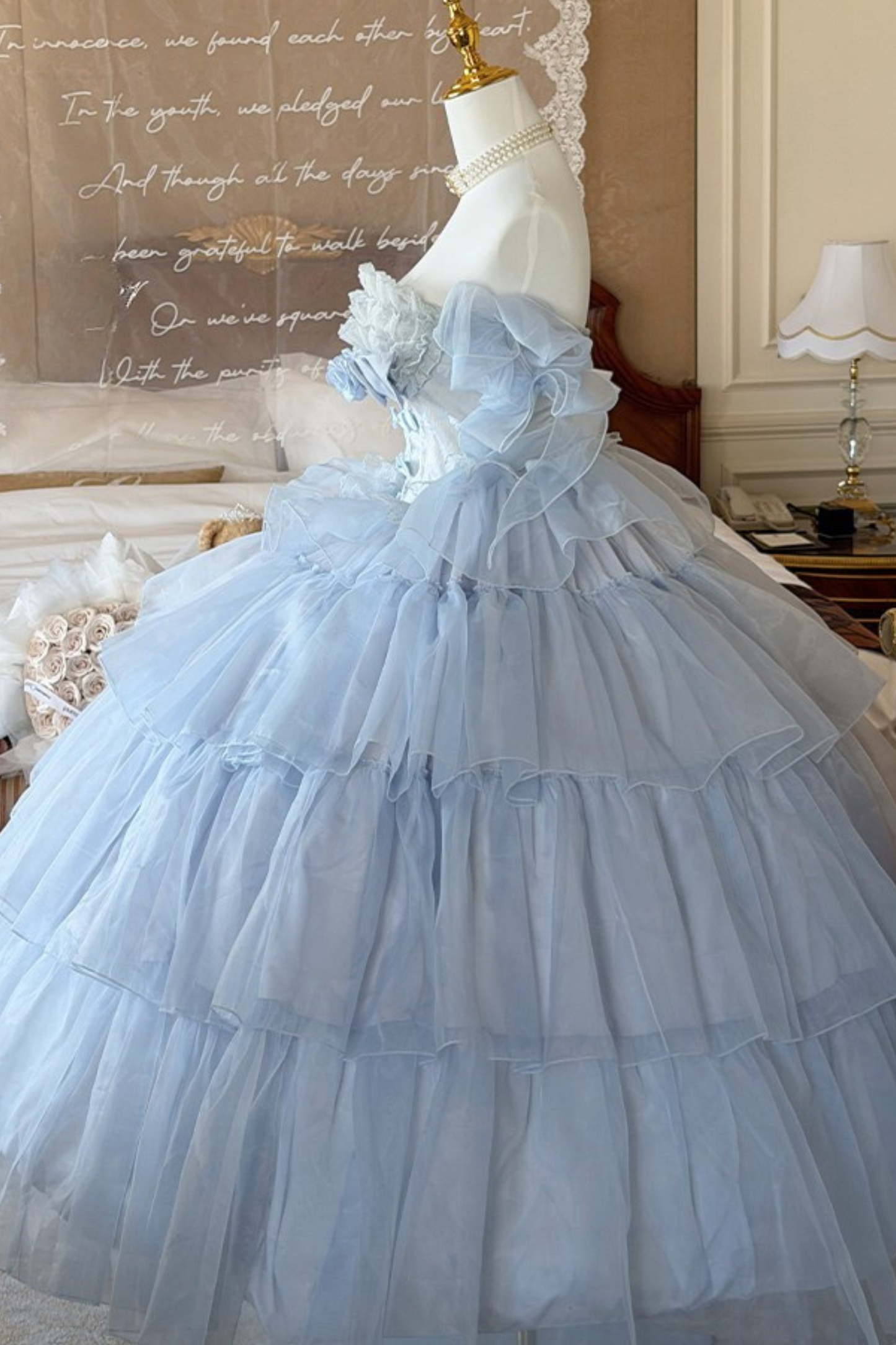 [Vorbestellung bis 30. März]Moose-Liebeslied-Hochzeitskleid + Ärmel