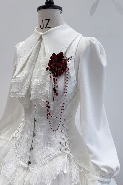 【4月19日预售截止】哥特蕾丝连衣裙+胸衣+裙子+上衣+发带+帽子+胸针