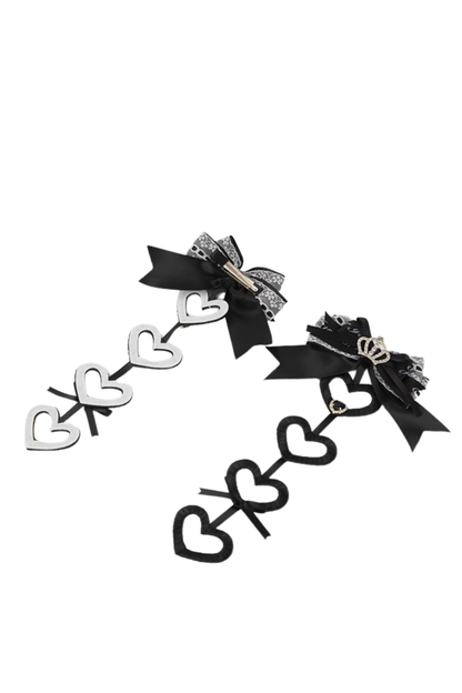 Lace Satin Ribbon Hair Clips