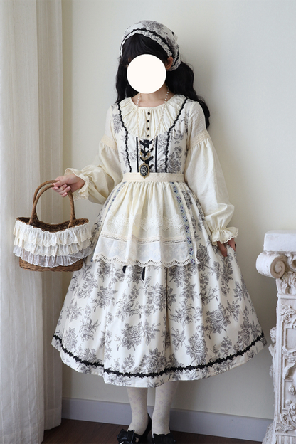 スケッチワイルドローズエレガントロリータドレス