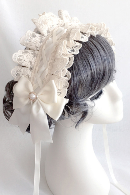 フリルリボンロリータヘッドドレス