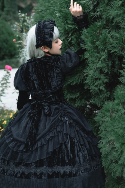 Gothic Chic Doll Lolita Dress + Short Jacket