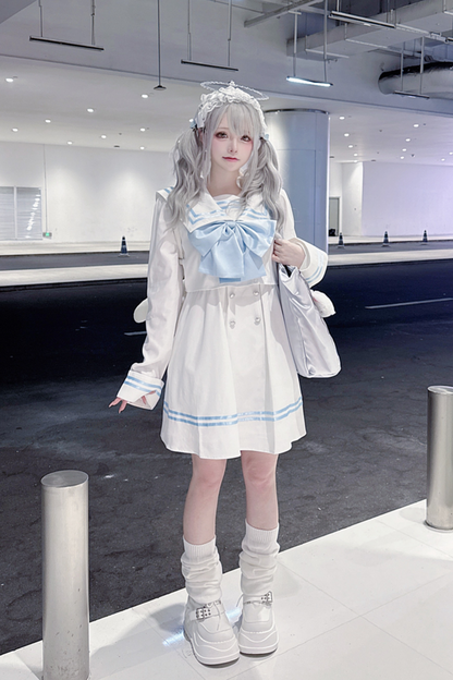 セーラー サブカルチャーワンピース+ビックリボン