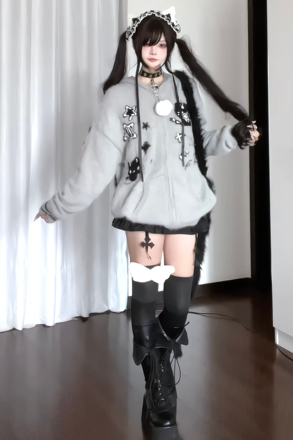 オタクフードルーズパーカー