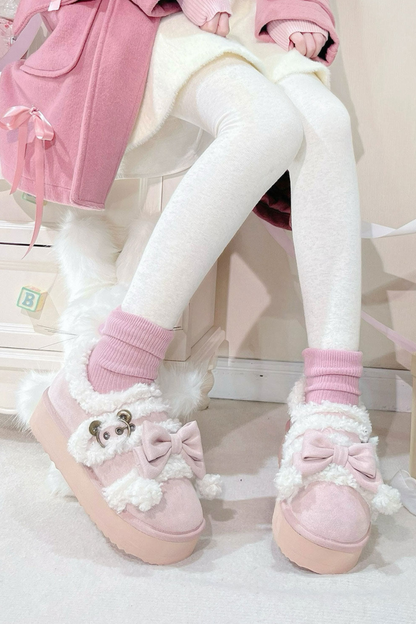 Bare Fleece Snow Boots