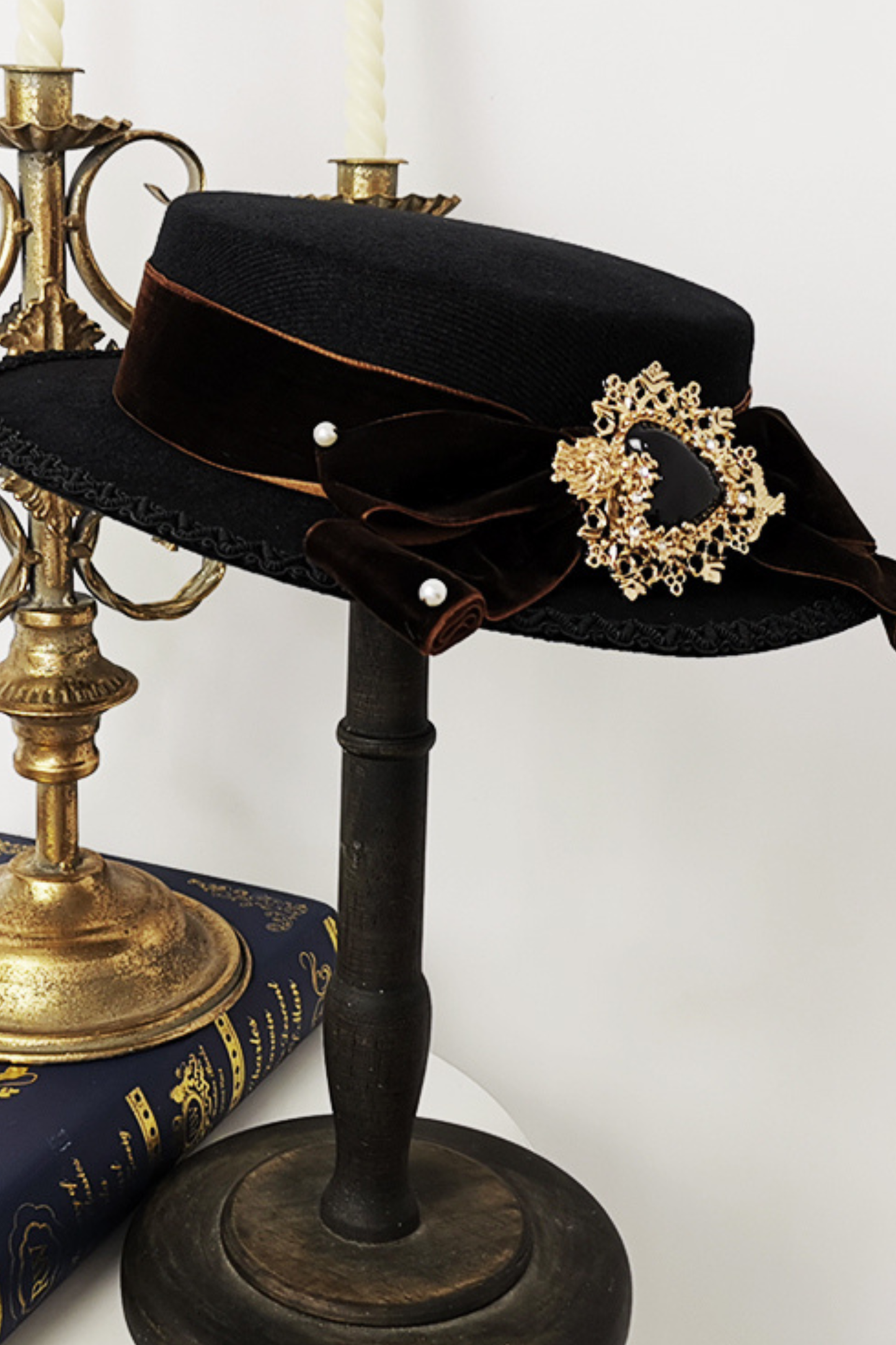 ベーシックエレガントフラットキャップ