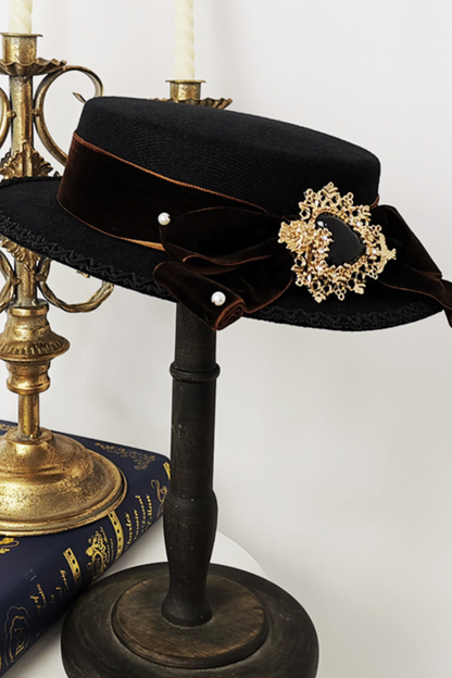 ベーシックエレガントフラットキャップ