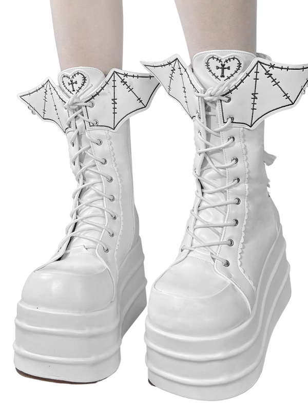 y2k subculture little devil cool punk power sole boots