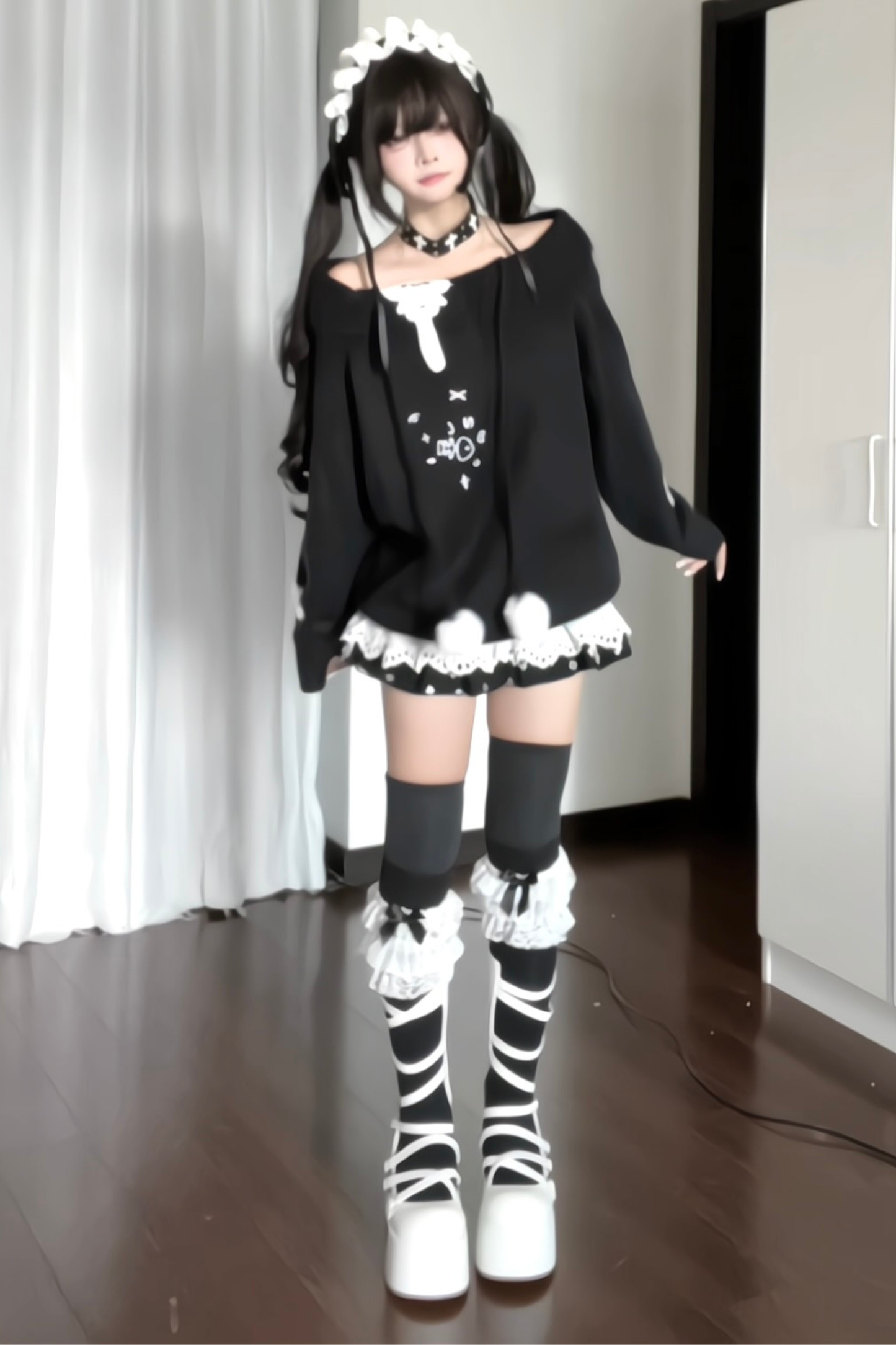 Cute Print Sweat Tops