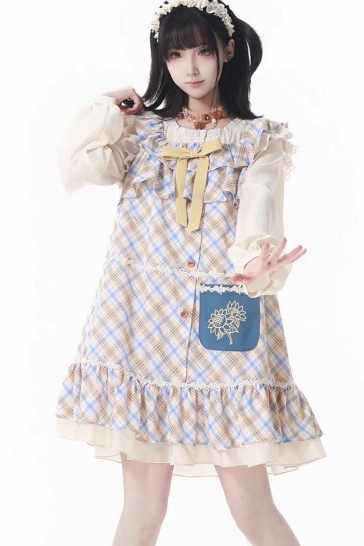 Sunflower Dream Girl Dress + Vest + Shirt + Pants