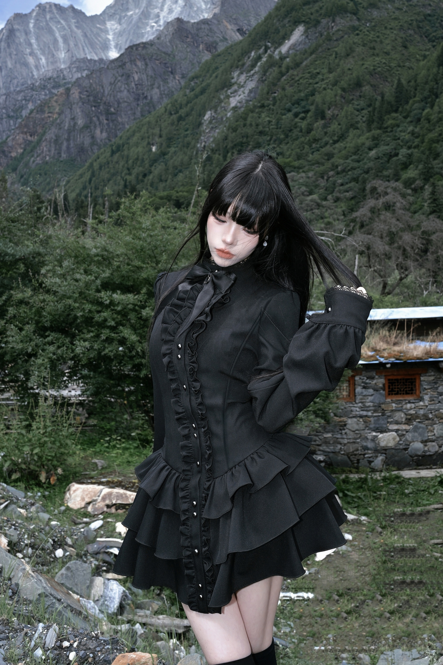 ナイトビジットゴシックレトロドレス