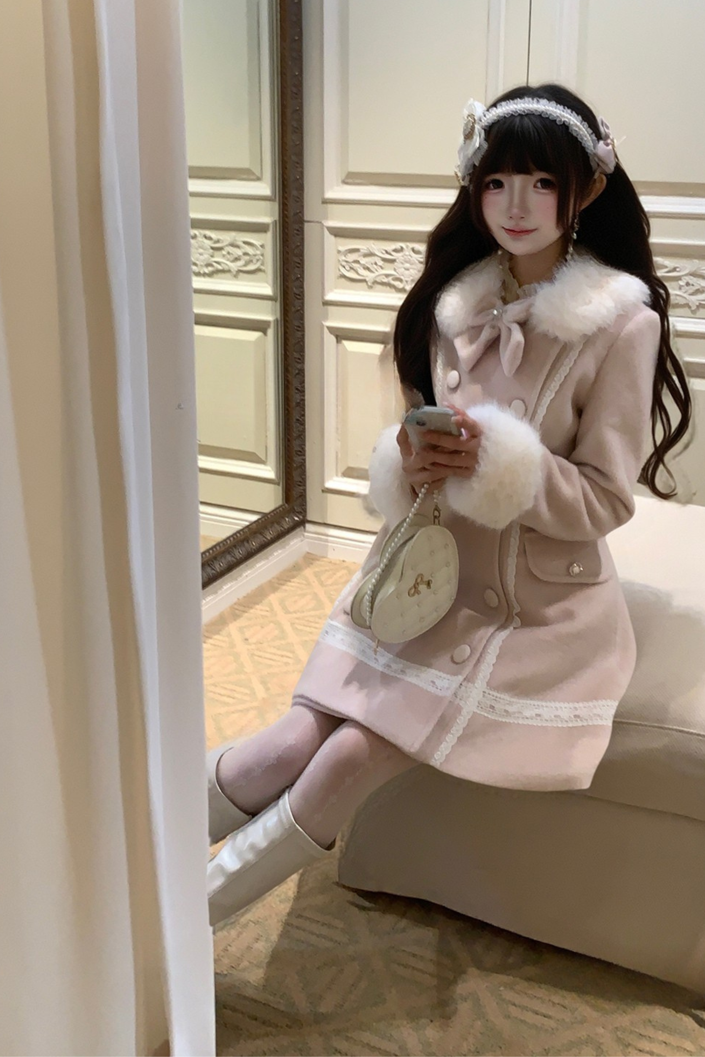 ライトムーンメイクピンクコート