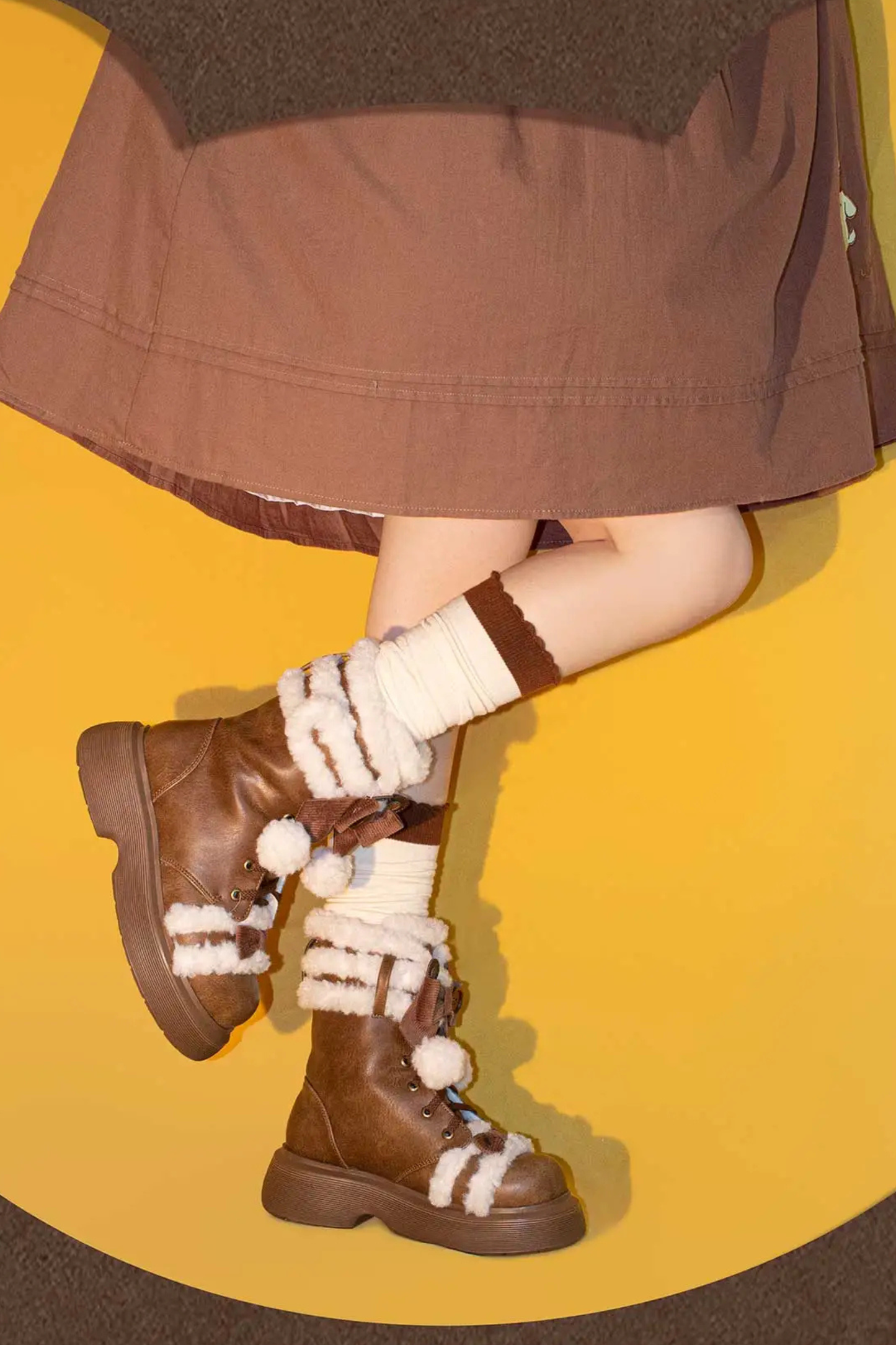 シープパフスノーブーツ