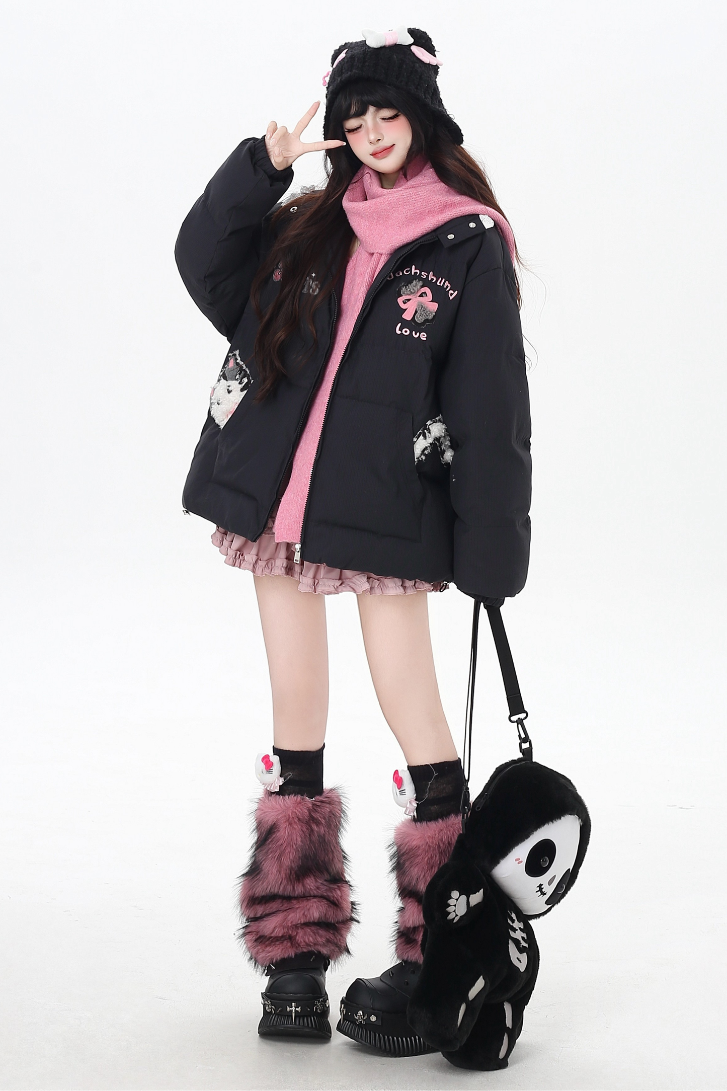 Digital Cat Down Jacket