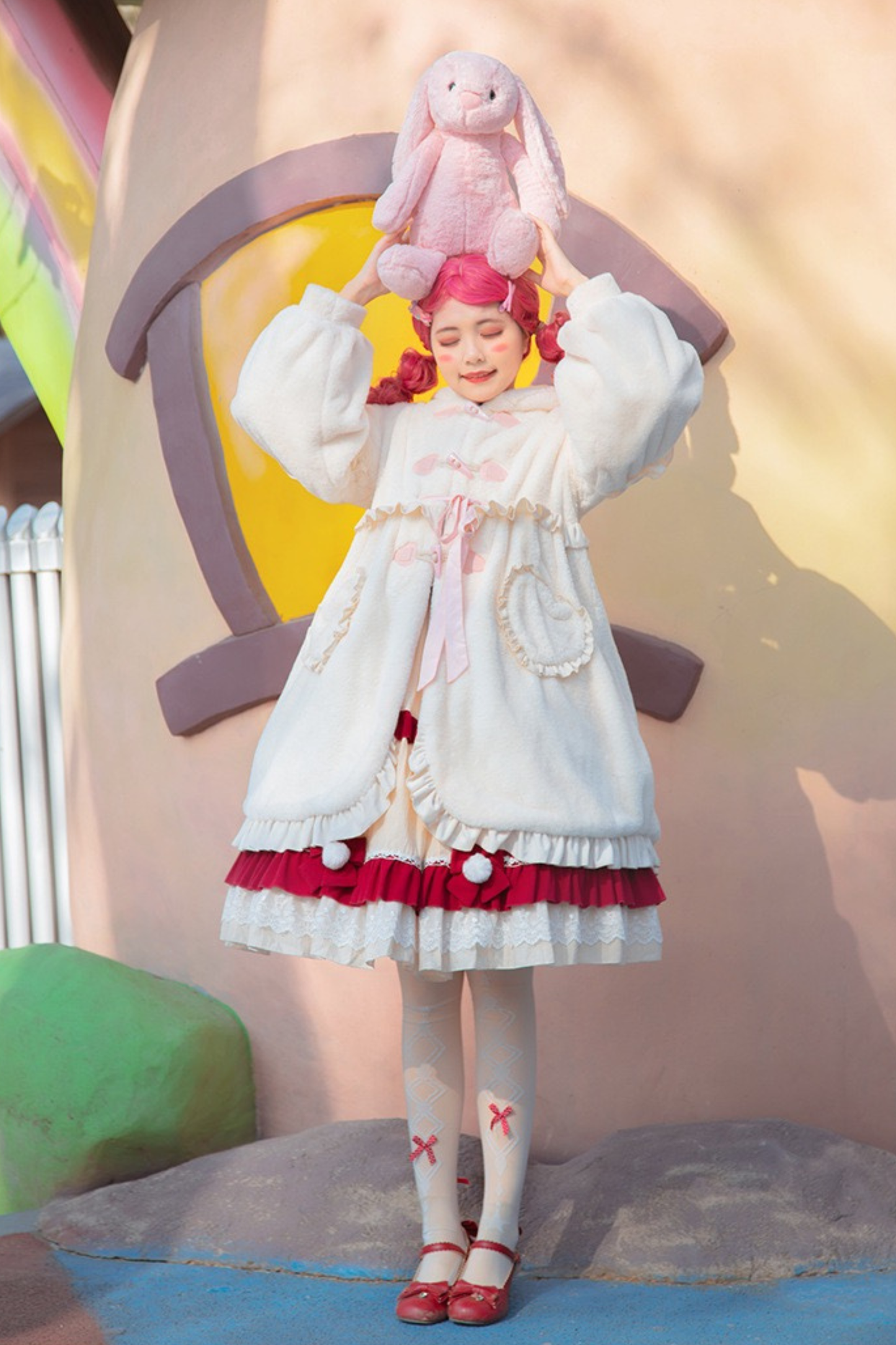 ラビットファーキュートロリータコート