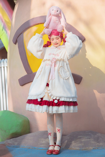 ラビットファーキュートロリータコート