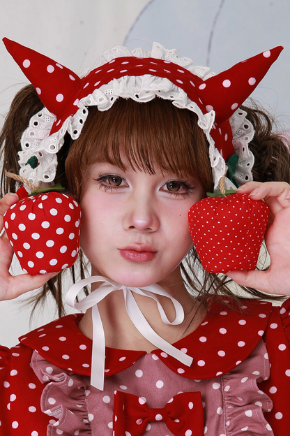 レトロポルカドットヘアバンド