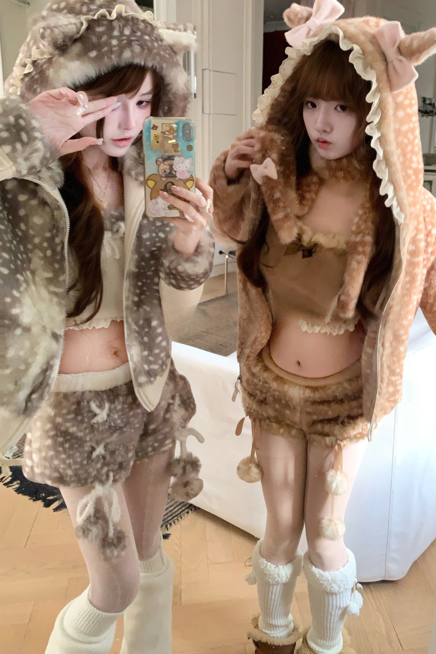 バンビマント+キャミソール+パンツ