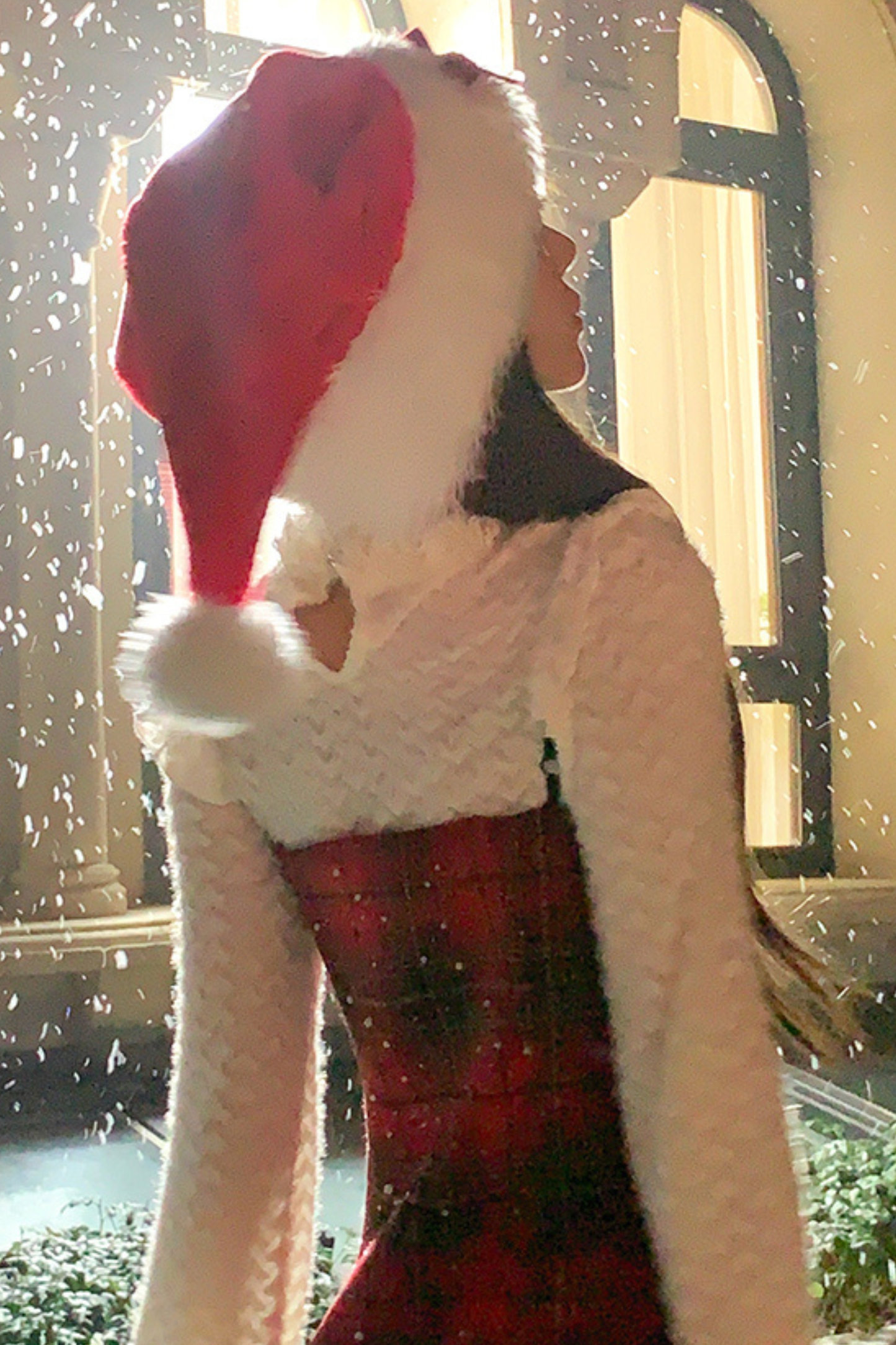 Sweet Cute Ribbon Santa Hat