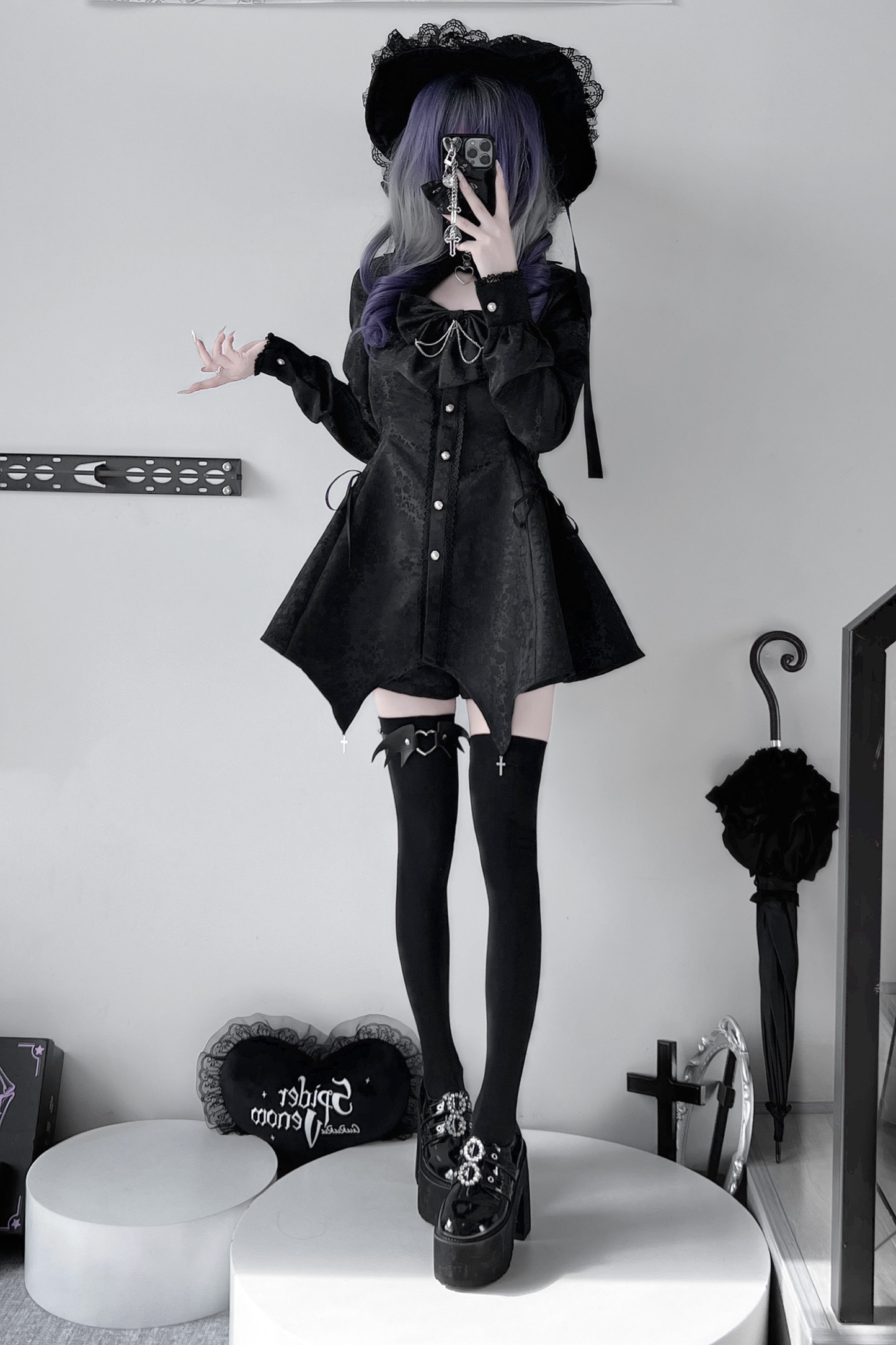 Witch Lace Dark Dress