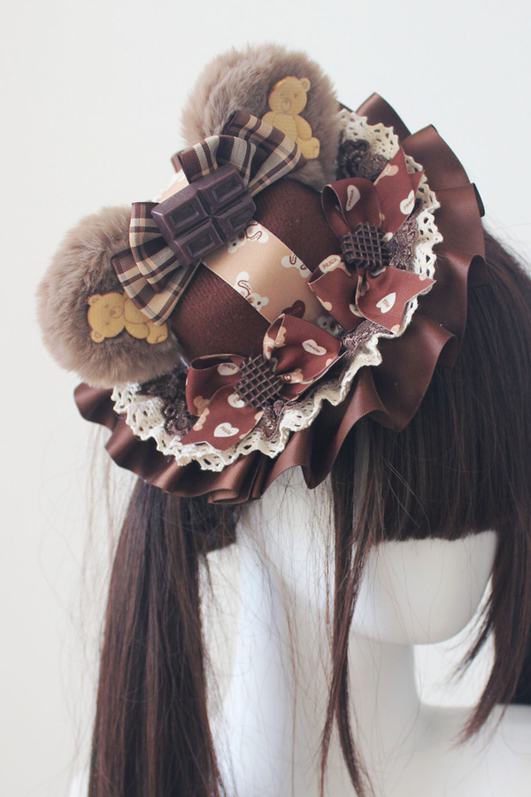 ベアイヤロリーターハット