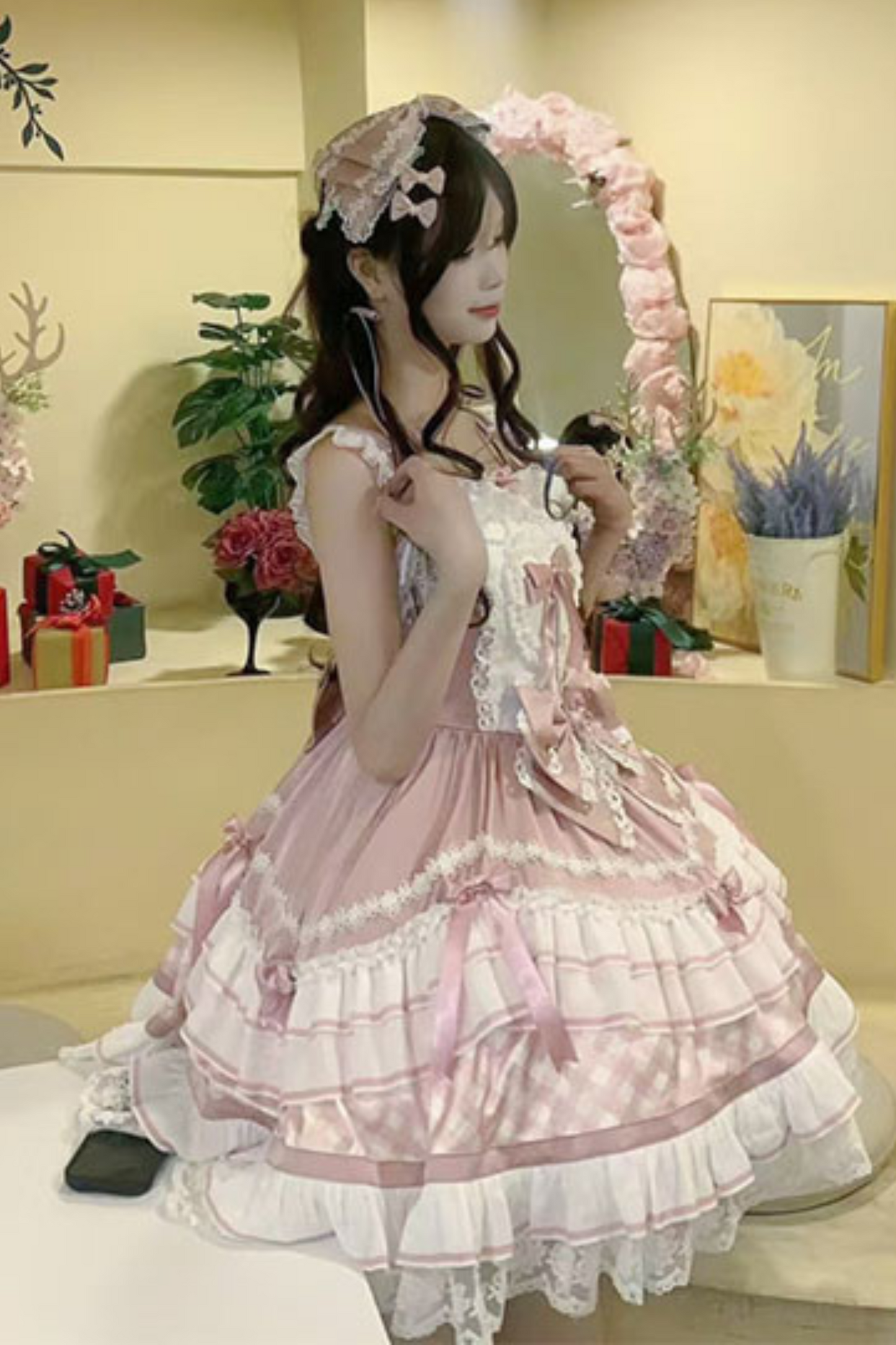 Lovely Heart Suspender Cake Dress + Headdress + Tail