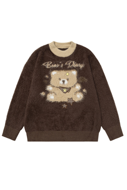 ベアモヘアニットセーター