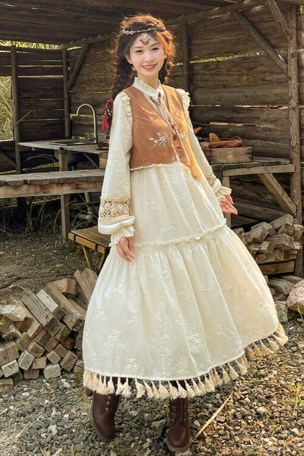 Resort Bohemian Tassel Vest Dress Set Belchic Resort Bohemian Tassel Vest Dress Set Belchic