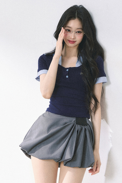 ストレートショルダーアメリカンシャツトップス