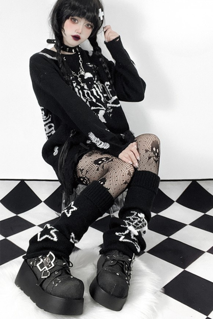 パンクスタイルプラットフォームシューズ