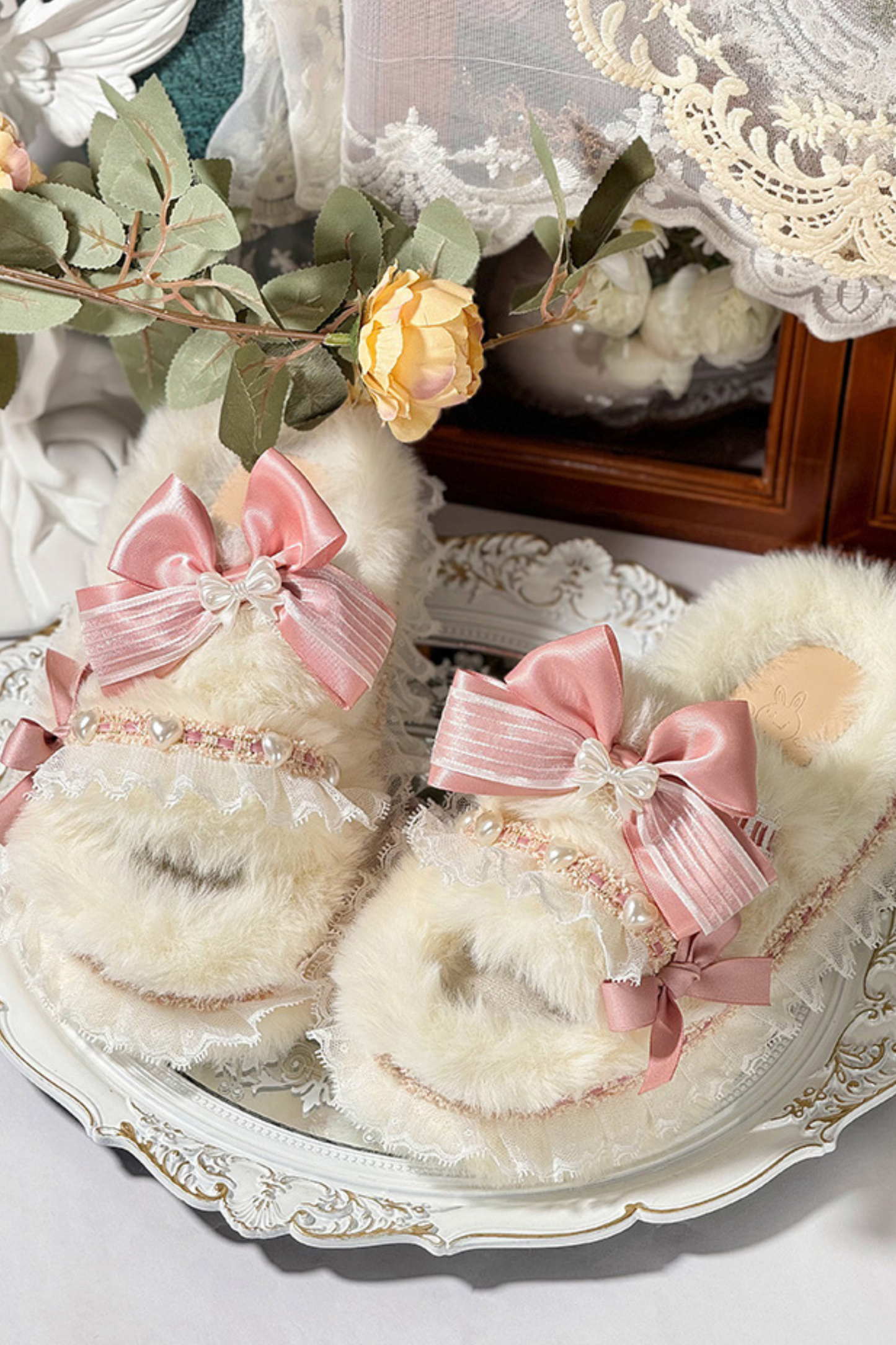 マルチカラープラットフォームスリッパ