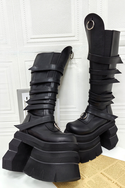 Punk Platform Long Boots